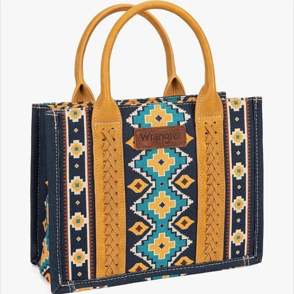 Montawest Wrangler Women's Tote Multicolor Patterned Bag - Picture 2 of 8